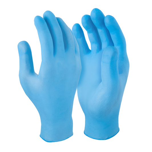 GUANTES DE NITRILO AZUL CAJON X 10 CAJAS