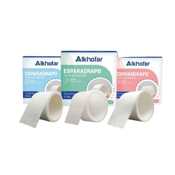 ESPARADRAPO PAPEL 5 CM X 4.5 M - ALKHOFAR CAJA X 1 UND