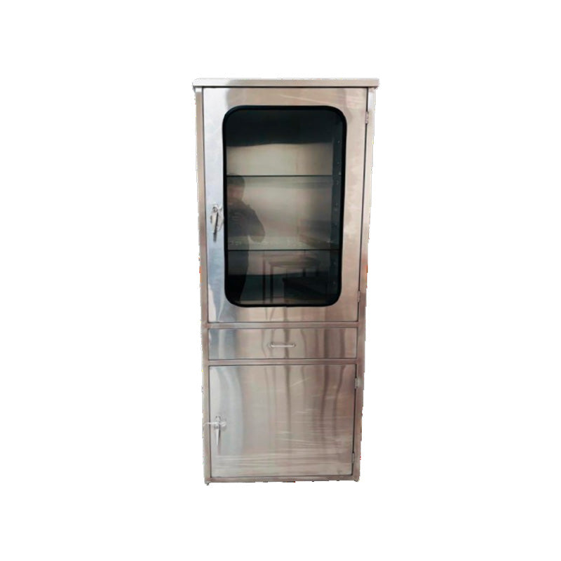 VITRINA DE ACERO INOXIDABLE PARA INSTRUMENTOS O MATERIAL ESTERIL DE UN CUERPO (M-55)