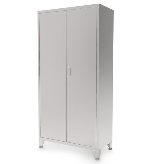 ARMARIO DE DOS PUERTAS EN ACERO INOXIDABLE AISI CALIDAD 304-2B (M-131)