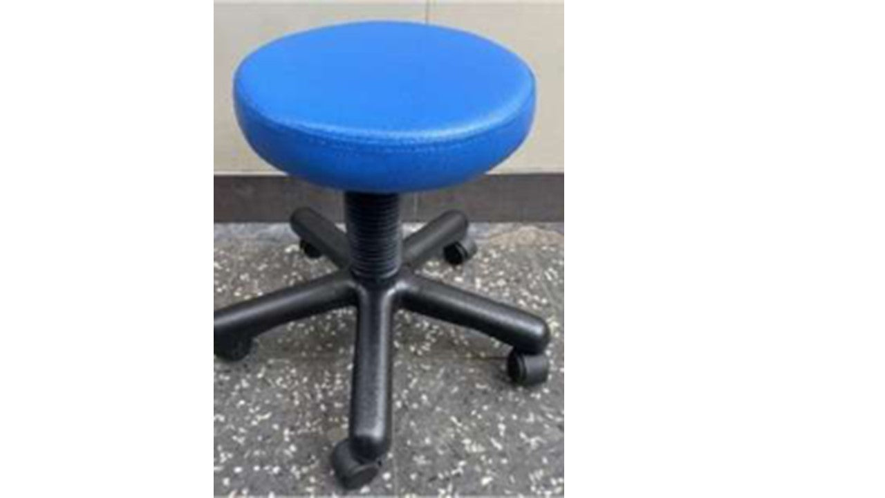TABURETE GIRATORIO RODABLE DE PVC