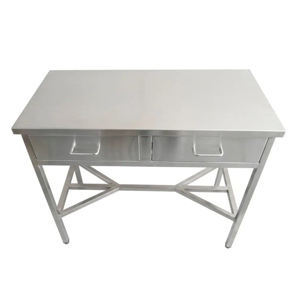 MESA DE USO MÚLTIPLE DE ACERO INOXIDABLE DE 90 X 45 CM (M-159)