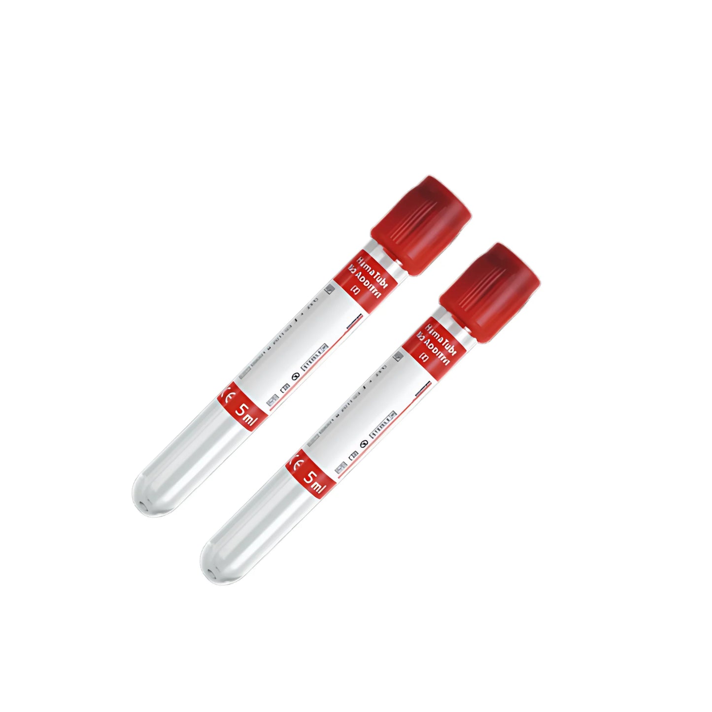 TUBO ROJO 5 ML Paquete x 100 und