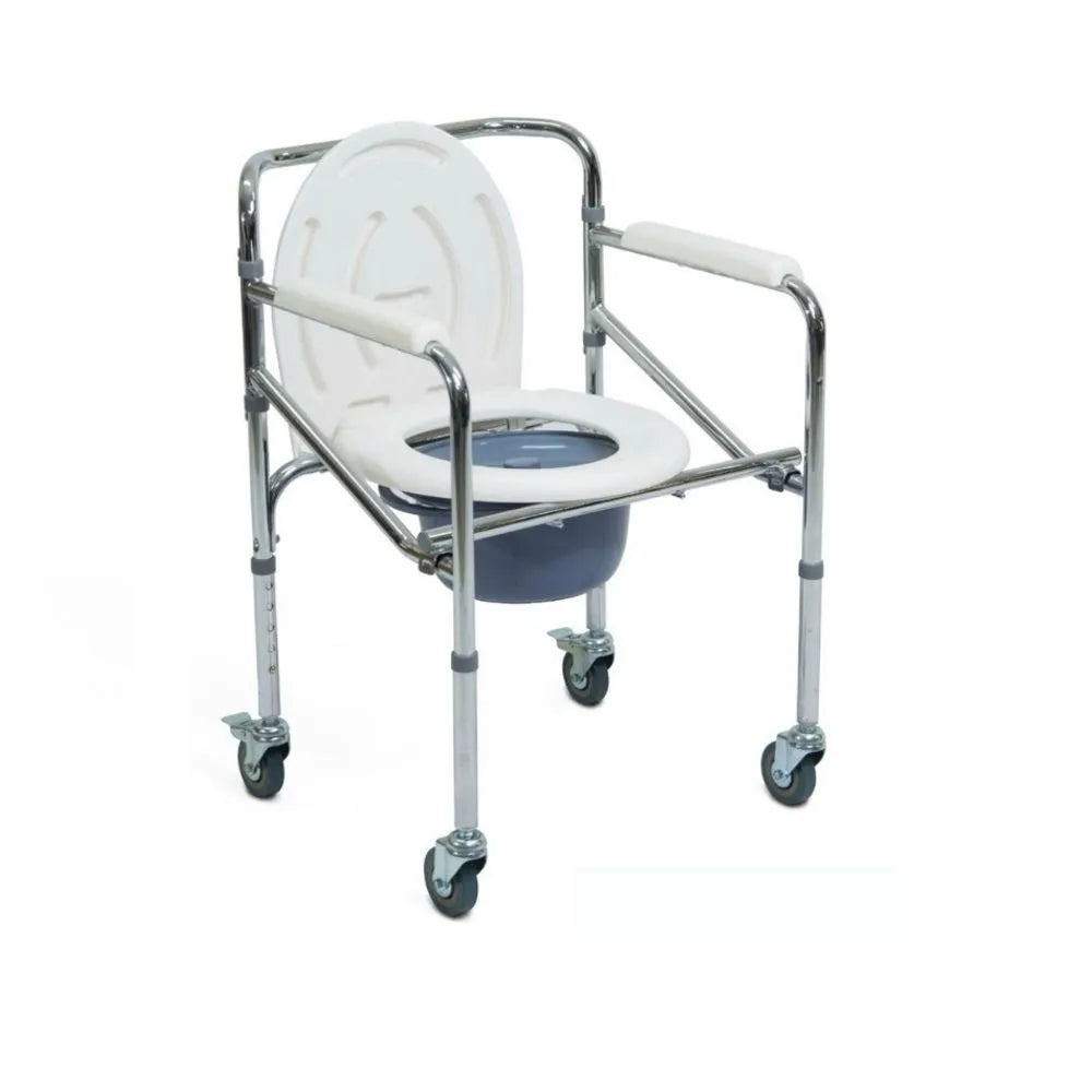 SILLA SANITARIO CON RUEDA BRILLO