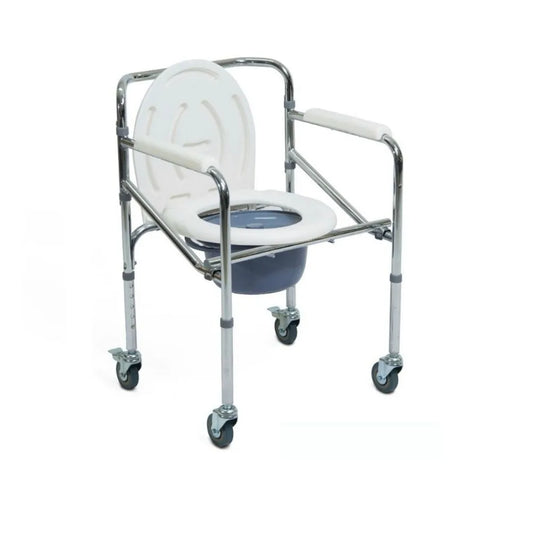SILLA SANITARIO CON RUEDA BRILLO