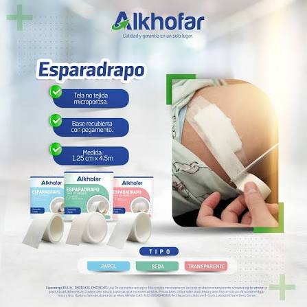ESPARADRAPO TRANSPARENTE 5 CM X 4.5 M ALKOFAR- CAJA X 1 UND