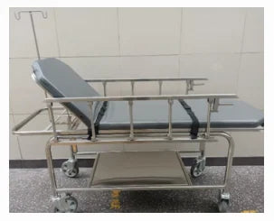 CAMILLA DE ACERO INOXIDABLE PARA TRANSPORTE DE PACIENTES