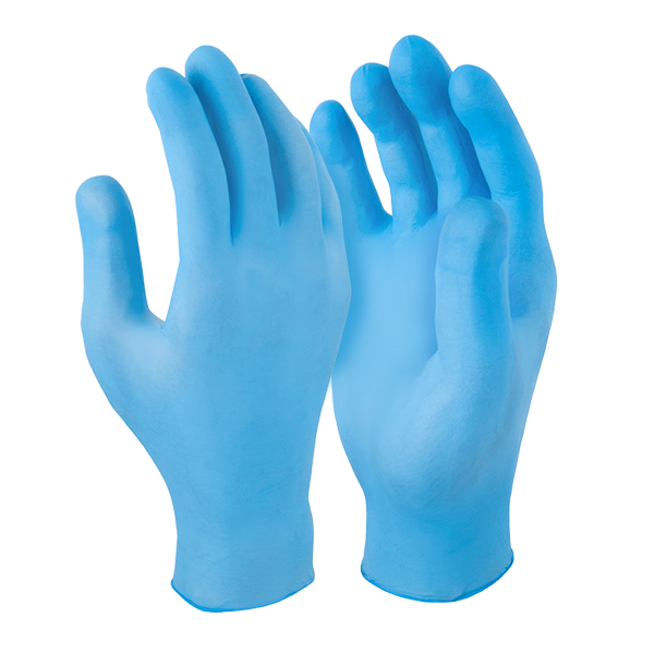 GUANTES DE NITRILO AZUL CAJON X 10 CAJAS