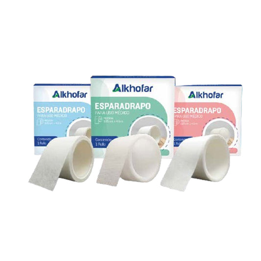 ESPARADRAPO PAPEL 5 CM X 4.5 M - ALKHOFAR CAJA X 1 UND
