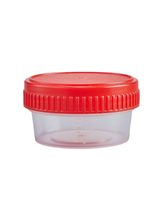 olector para Esputo NO Estéril de 60ml. Tapa Rosca (Capacidad Total: 80ml) Con Empaque Individual