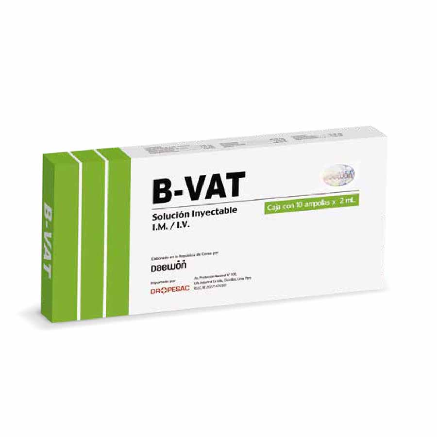 B-VAT Forte Solución Inyectable X 10 Ampollas