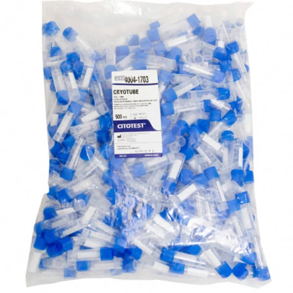 CRIOVIAL CON TAPA ROSCA NO ESTERIL DE 2 ML - TAPA AZUL ( BOLSA X 500 UND )