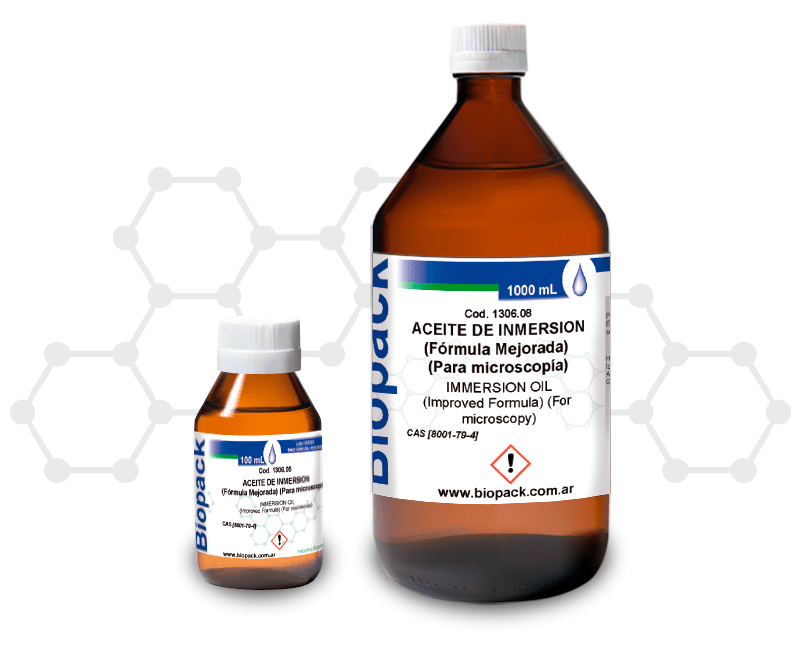 Biopack® Productos Químicos - ACEITE DE INMERSION (Fórmula Mejorada)