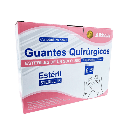 GUANTES ESTÉRILES TALLAS 6 1/2 , 7 , 7 1/2, 8