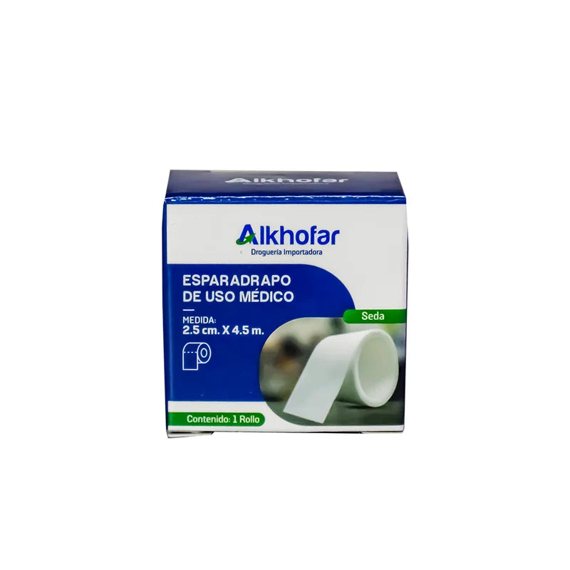 ESPARADRAPO SEDA 5CM X 4.5M ALKHOFAR CAJA X 1 UNID