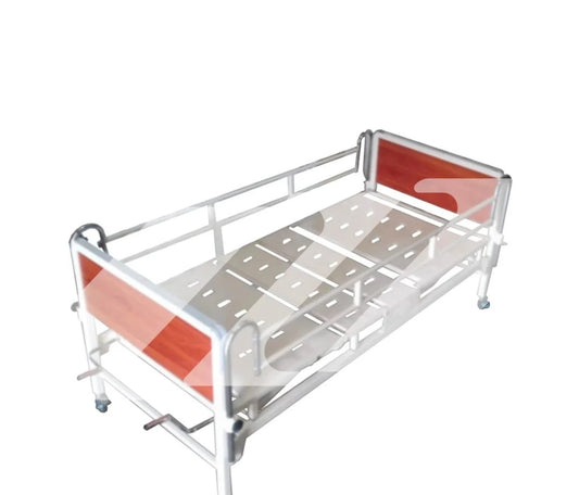 CAMA CLINICA CON SOMIER DE PLANCHA Y BARANDA REGULABLE