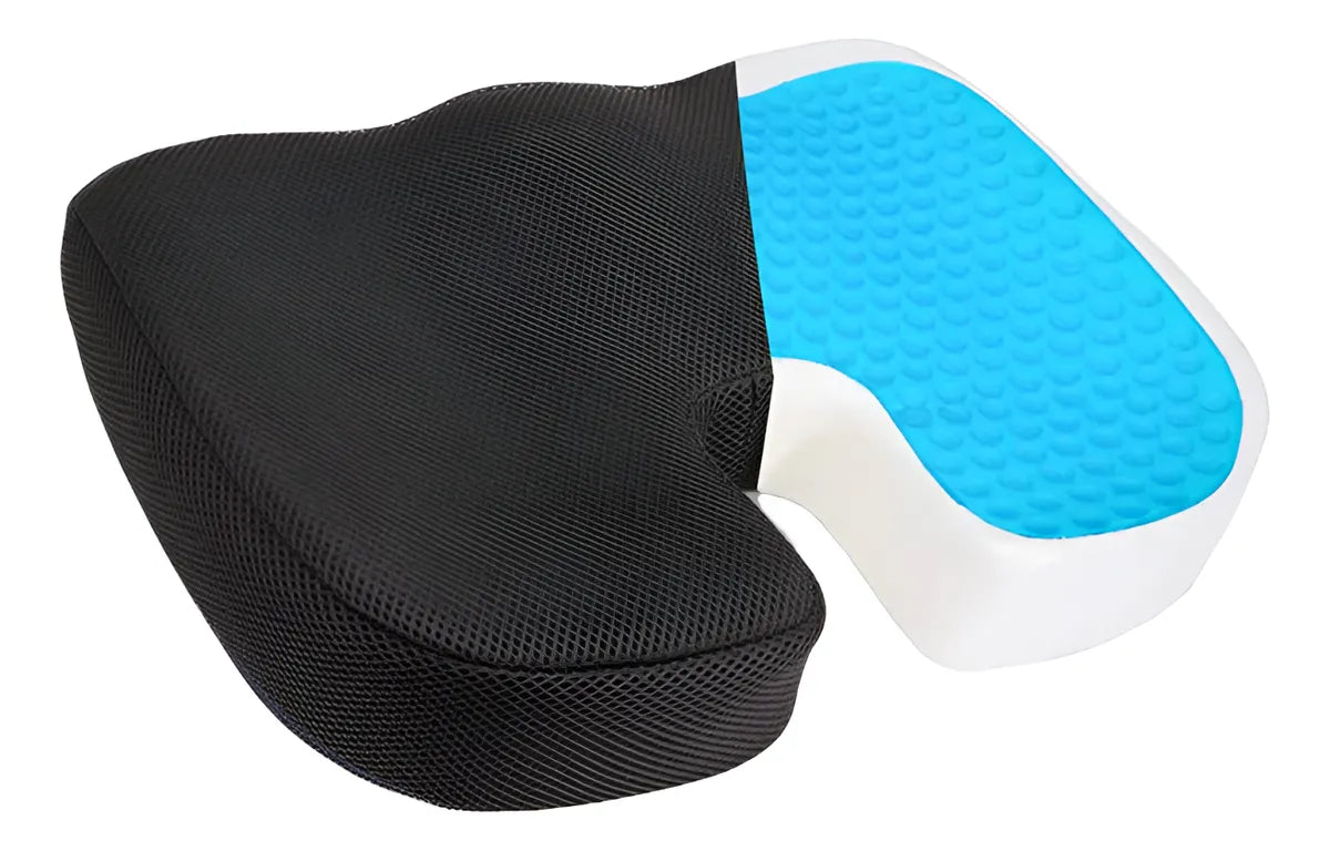 COJIN ORTOPEDICO DE ASIENTO CON GEL VISCOELASTICO ERGONOMICO