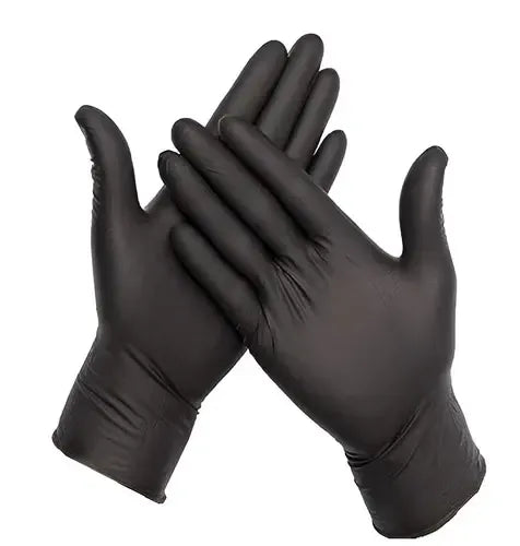 GUANTES DE NITRILO NEGRO SINTÉTICO CAJON X 10 CAJAS