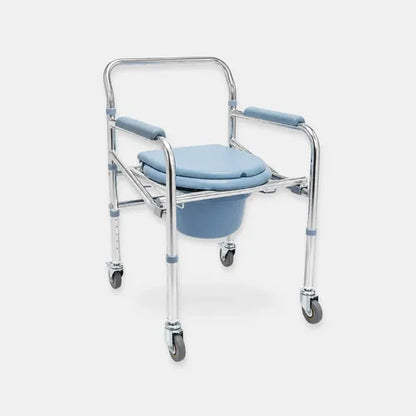 SILLA SANITARIO CON RUEDA BRILLO