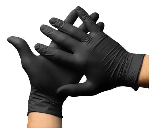GUANTES DE NITRILO NEGRO CAJON X 10 CAJAS