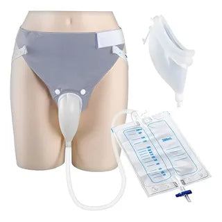 COLECTOR DE ORINA DE SILICONA REUTILIZABLE PARA HOMBRE - MUJER - ANCIANO