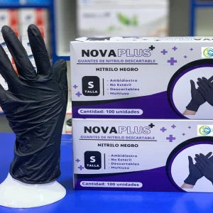 GUANTES DE NITRILO NEGRO CAJON X 10 CAJAS