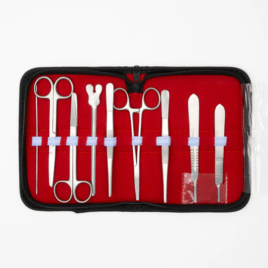 ESTUCHE DE DISECCIÓN DE 9 PIEZAS