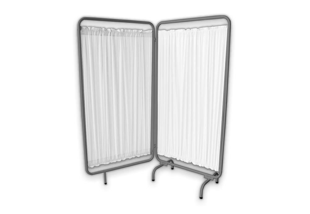 BIOMBO DE ACERO INOXIDABLE DE 2 CUERPOS (M-72)