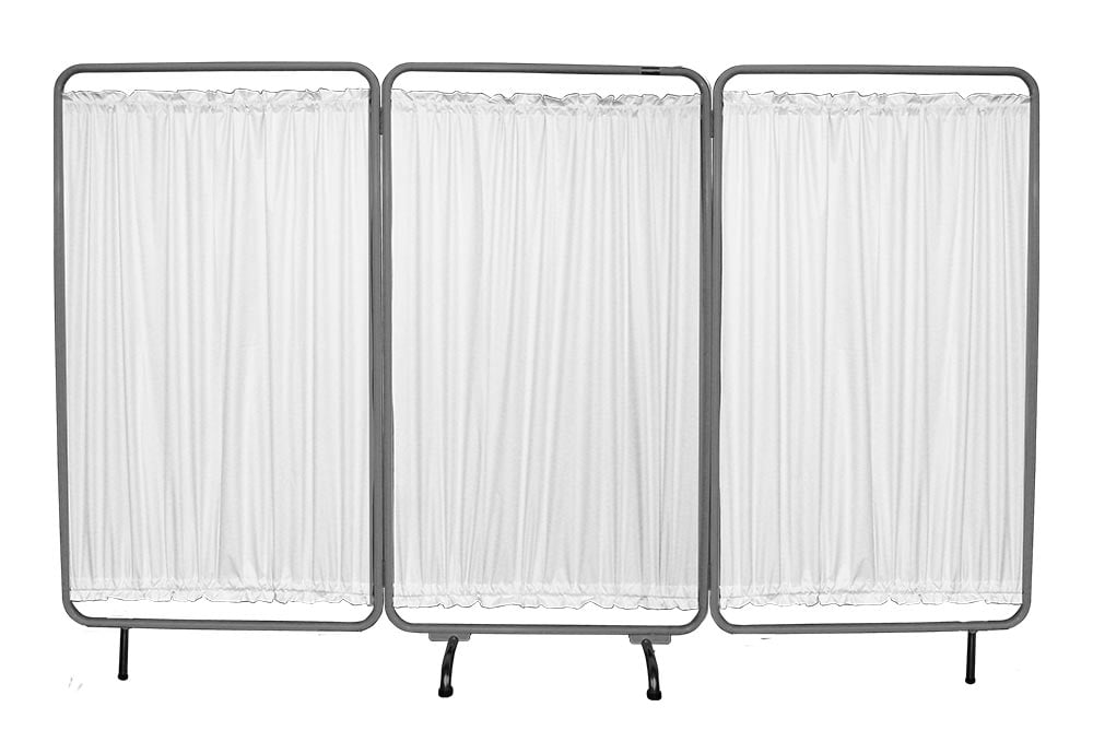 BIOMBO DE ACERO INOXIDABLE DE 3 CUERPOS