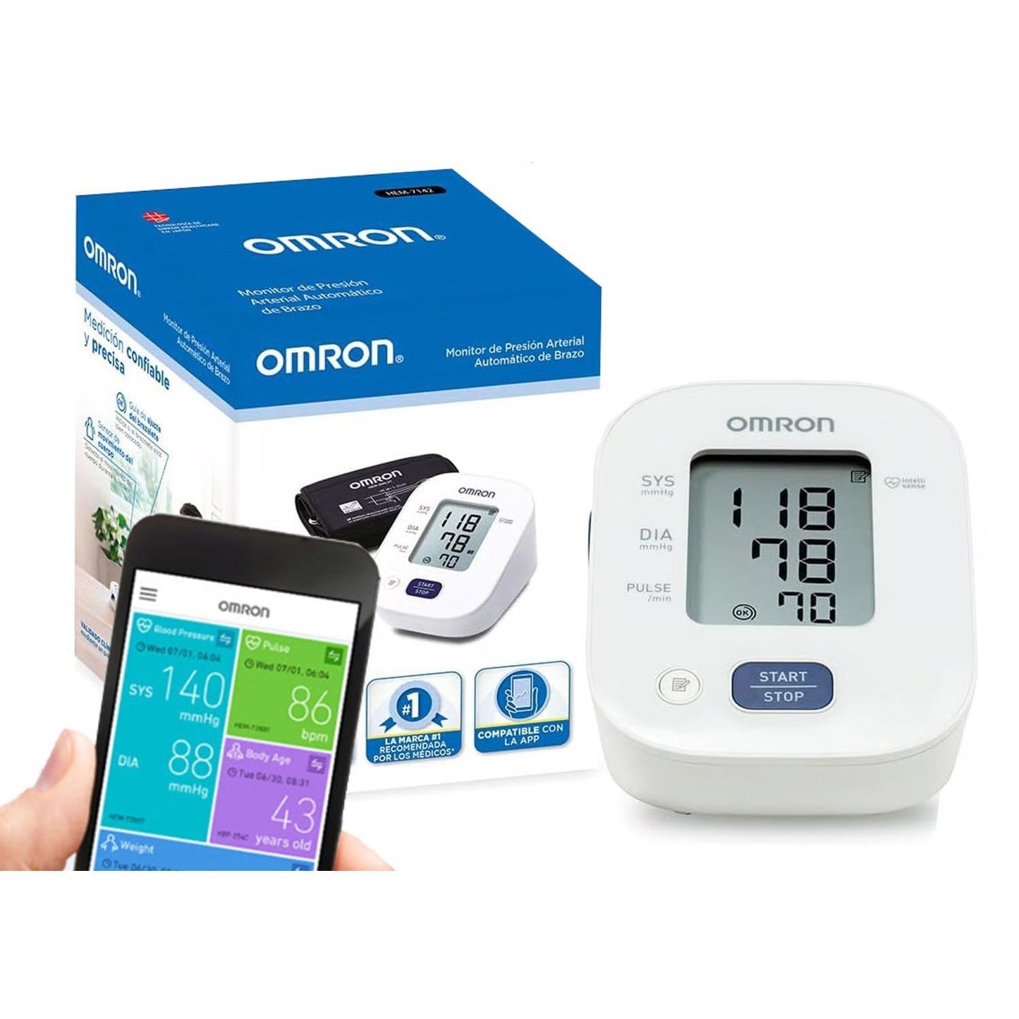 TENSIOMETRO DIGITAL DE BRAZO OMRON 7121