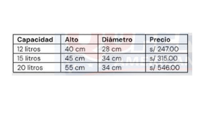 CUBO DE ACERO INOXIDABLE PARA DESPERDICIOS CON TAPA ACCIONADA CON PEDAL (M – 114)