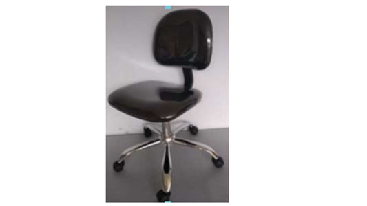 SILLA CON BASE CROMADA Y REGULACIÓN NEUMÁTICA