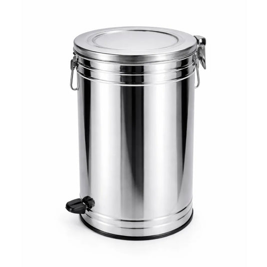 CUBO DE ACERO INOXIDABLE PARA DESPERDICIOS CON TAPA ACCIONADA CON PEDAL (M – 114)