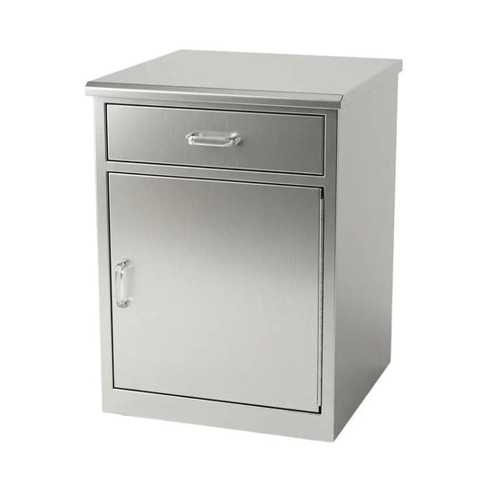 COCHE DE 1 CAJON CON GABINETE INFERIOR EN ACERO INOXIDABLE AISI CALIDAD 304 2B
