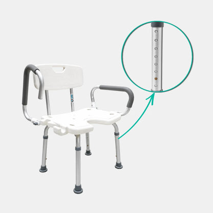 SILLA DE DUCHA CON BRAZO