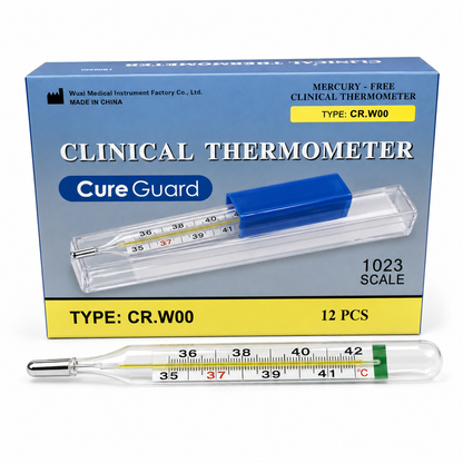 TERMOMETRO DE MERCURIO CAJA X 12 UND- CLINICAL