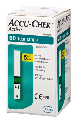 TIRAS REACTIVAS ACCUCHEK ACTIVE
