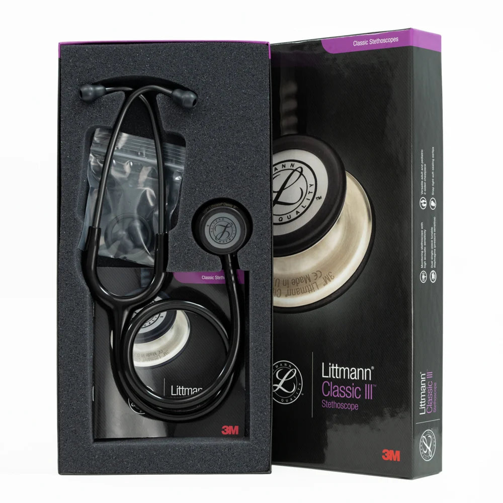 Estetoscopio 3M Littmann Classic III NEGRO HUMO 5811