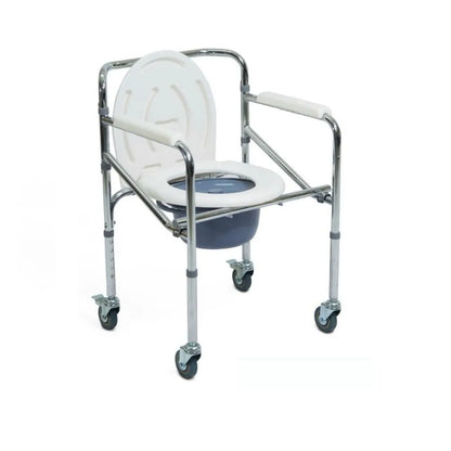 SILLA SANITARIO CON RUEDA BRILLO