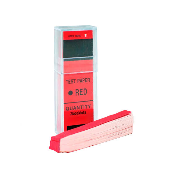 PAPEL TORNASOL ROJO