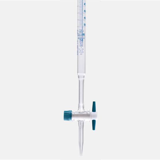 BURETA DE VIDRIO DE 25 ML