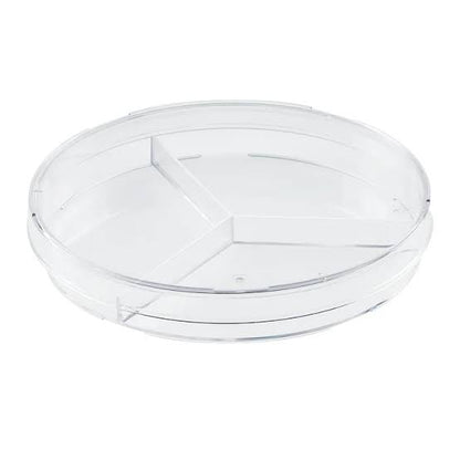 PLACA PETRI DE 90 X 15 MM CON 3- DIVISION (BOLSA X 10 UND)