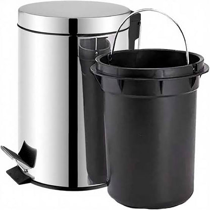 CUBO - TACHO DE ACERO INOXIDABLE BRILLANTE