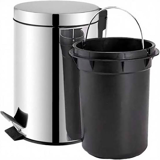 CUBO - TACHO DE ACERO INOXIDABLE BRILLANTE