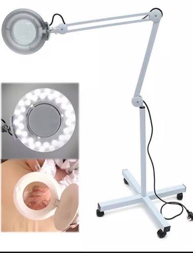 LAMPARA LED CON LUPA CON PEDESTAL CON ZOOM X 5