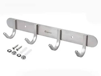 PERCHA METALICA DE PARED CON 4 GANCHOS (M-9)