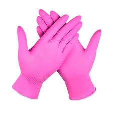 GUANTES DE NITRILO FUSSIA / ROSA CAJON X 10 CAJAS