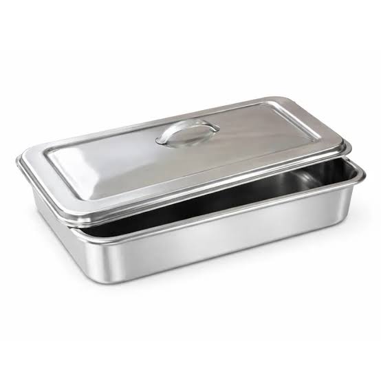 CUBETA CON TAPA PARA INSTRUMENTAL DE ACERO INOXIDABLE AISI CALIDAD 304-2B