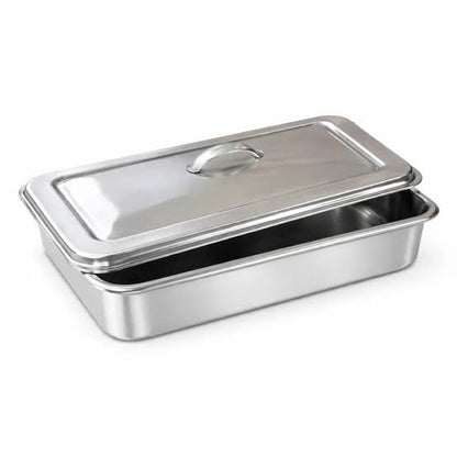 CUBETA CON TAPA PARA INSTRUMENTAL DE ACERO INOXIDABLE AISI CALIDAD 304-2B