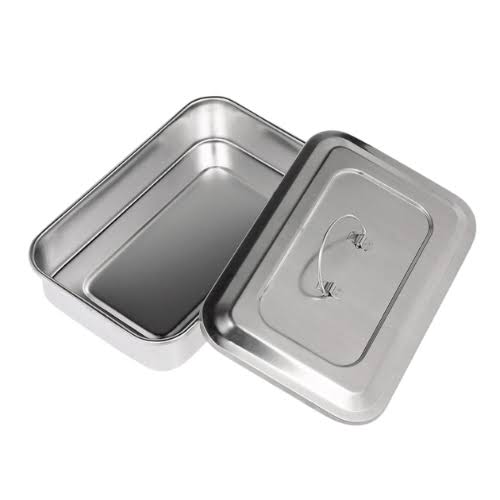 CUBETA CON TAPA PARA INSTRUMENTAL DE ACERO INOXIDABLE AISI CALIDAD 304-2B